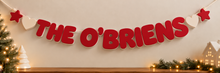 Load image into Gallery viewer, Personalised Christmas Name Garland π