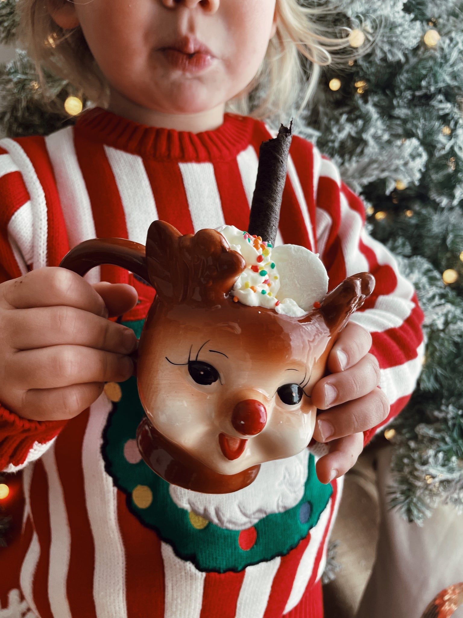 Rudolph®-Shaped Kids Mugs, Set of 4