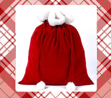 Load image into Gallery viewer, Velvet Santa Sack
