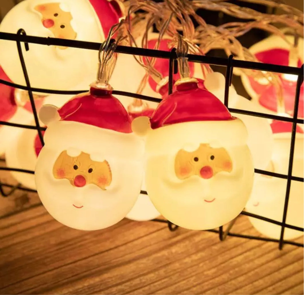 Santa string lights